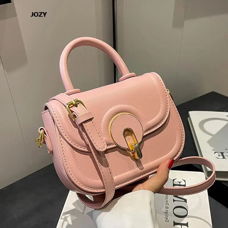 Universalus vasaros prabangos dizainerio naujos rankinės Balnelis Paprastas Stiliaus Tvirtas Krepšys Moterims Iš PU odos maži madingi pečiai