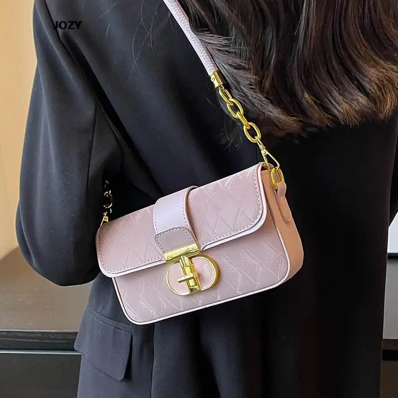 Diamond Lattice Luksuzne dizajnerske svestrane torbe na rame Nove trendi ležerne klasične torbe preko ramena za žene Kožne male torbice