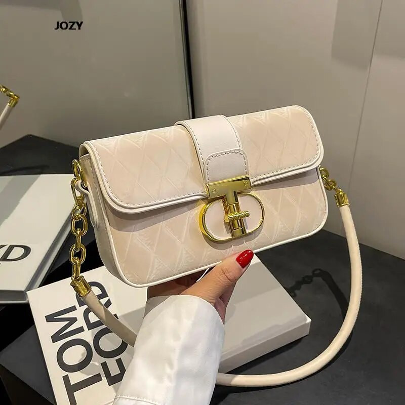 Diamond Lattice Luksuzne dizajnerske svestrane torbe na rame Nove trendi ležerne klasične torbe preko ramena za žene Kožne male torbice