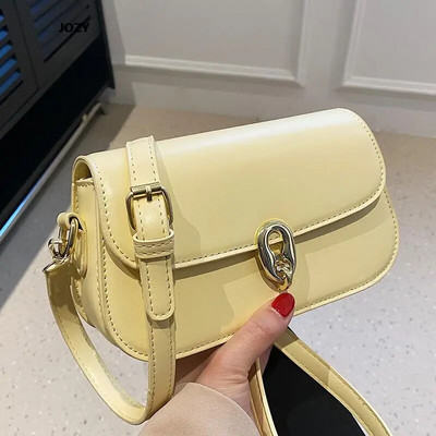 2023. Nova jednobojna luksuzna dizajnerska kožna ležerna ljetna modna torba preko ramena za žene klasična vintage torbica