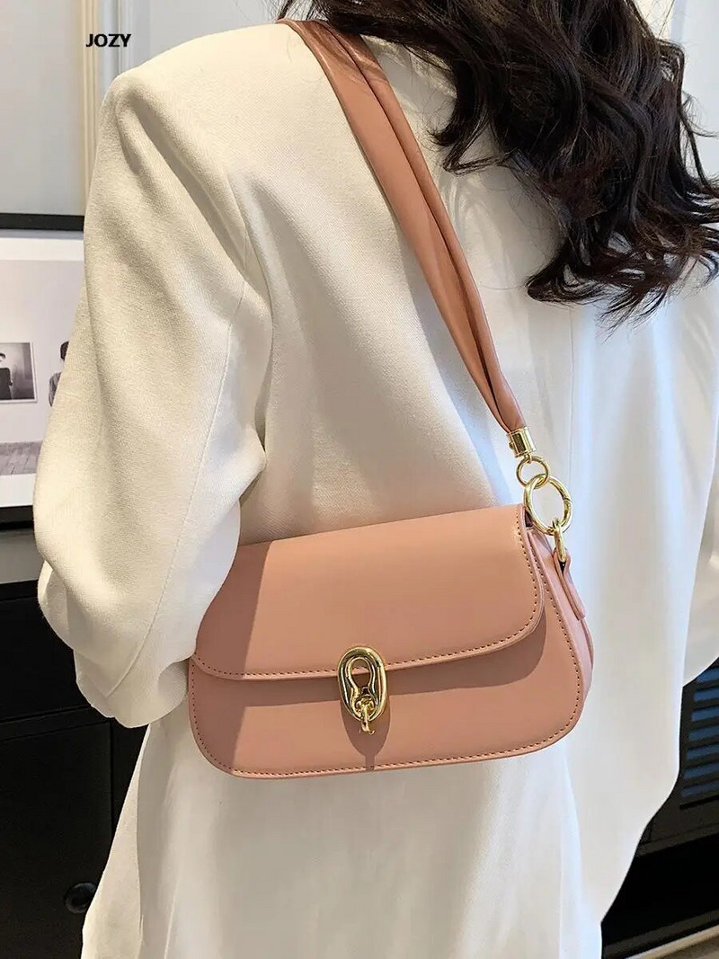 2023 m. Naujas vienspalvis prabangaus dizaino odinis pečių laisvalaikio vasaros mados paprastas skersinis krepšys moterims Klasikinė vintažinė rankinė