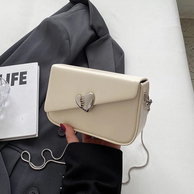 Vasaros mielas laisvalaikio prabangaus dizaino grandinėlė Crossbody Krepšiai Nauji 2023 m. madingi odiniai įvairiaspalviai universalūs pečių krepšiai moterims piniginė