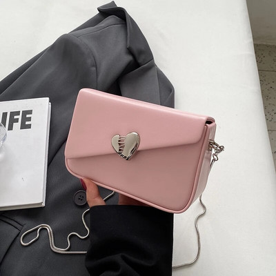 Vasaros mielas laisvalaikio prabangaus dizaino grandinėlė Crossbody Krepšiai Nauji 2023 m. madingi odiniai įvairiaspalviai universalūs pečių krepšiai moterims piniginė