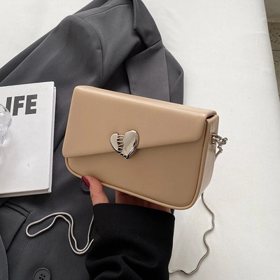 Vasaros mielas laisvalaikio prabangaus dizaino grandinėlė Crossbody Krepšiai Nauji 2023 m. madingi odiniai įvairiaspalviai universalūs pečių krepšiai moterims piniginė