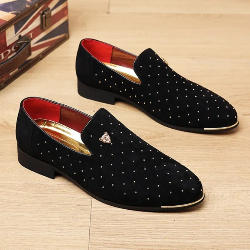 Ανδρικά Loafers Δερμάτινα Παπούτσια Φόρεμα για Άντρες Slip on Loafers Κομψά παπούτσια Μόδα Ανδρικά Flats Club Party Παπούτσια Ανδρικά Zapatos Hombre