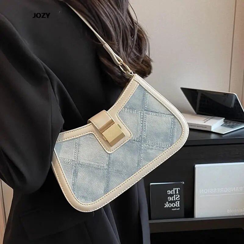 Vasaros džinsinis laisvalaikio ant pečių madingos moteriškos rankinės Prabangios dizainerio universalios 2023 m. Naujos Crossbody mados klasikinės rankinės moterims