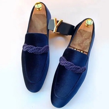 Големи размери Мъжки мокасини Маркови велурени кожени обувки Винтидж класически ежедневни мъжки обувки за шофиране Сватбени мъжки обувки