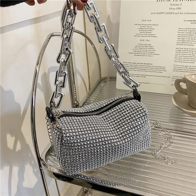 Bling Diamond Design Малки дамски чанти за кръстосано тяло Лятна тенденция 2022 Луксозни модни чанти за пътуване през рамо Портмонета