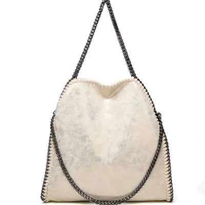 Μόδα Νέα Γυναικεία Αλυσίδα Τσάντα ώμου Μεγάλης χωρητικότητας Crossbody Τσάντα Γυναικεία Πτυσσόμενα Μονόχρωμα Τσάντες Τσάντες αγορών