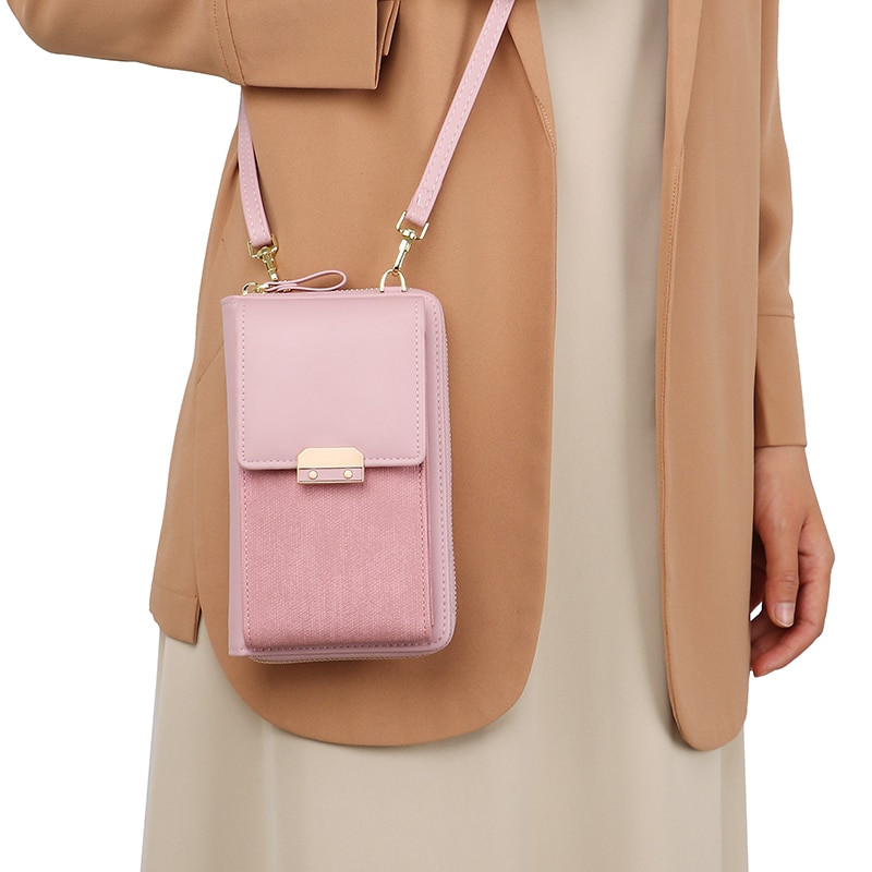 Moterų žinučių krepšys ant peties mobiliojo telefono dėklas Maža rankinė Didmeninė prekyba Moterų kortelių laikiklis Monetų piniginė Moteriška