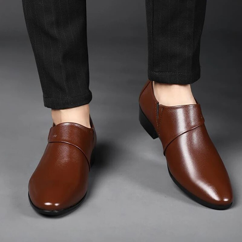 Vyriški poliuretano odiniai batai Proginiai suknelių batai vyrams Didingo dydžio vakarėliui vestuvėms biuro darbo batai Slip on Business Casual Oxfords