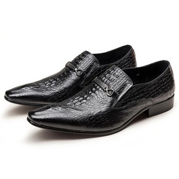 Κλασικά ανδρικά slip-on δερμάτινα παπούτσια Γραφείο μόδας πολυτελείας Casual Business Ανδρικά Επίσημα Παπούτσια Αλιγάτορας Ανδρικά Loafers