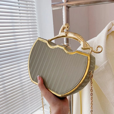 Naiste luksuslik disaintriibuga trükitud naiste käekott, mood kett Crossbody kotikarp, 2023. aasta suve uus naiste õlakott