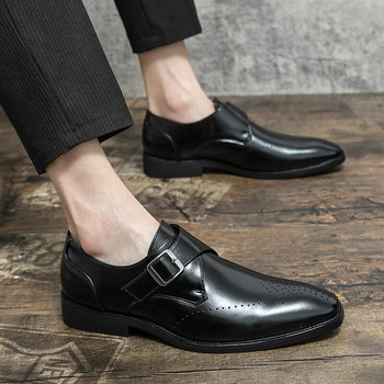 2023 Италиански рокли обувки Мъжки обувки за сватбено парти Висококачествени ежедневни мокасини Мъжки дизайнерски плоски обувки Zapatos Hombre Плюс размер 47