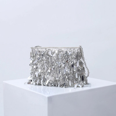 Sprogus korėjietiškas mados kutas sankabos krepšys Nauji šimtai Crossbody Bag Trend Personality pečių krepšys Temperamento vestuvių krepšys