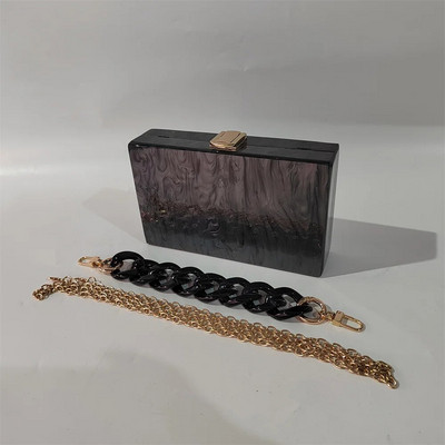 Pearl Black Luxury Women Small Box Chain Crossbody kott Brand Lady käekotid ja rahakotid Clutch õhtupeokott Mini kohver Pur