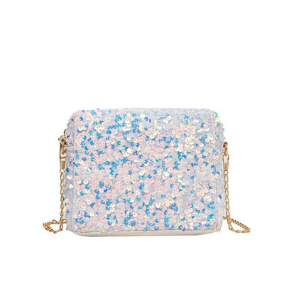 Visokokvalitetne ženske torbe Jesen, nova moda, jednostavni lanci, šljokice, torba za rame Advanced Sense, čvrsta svestrana ručna torbica