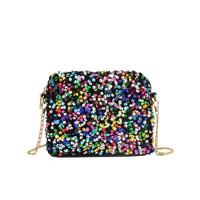 Visokokvalitetne ženske torbe Jesen, nova moda, jednostavni lanci, šljokice, torba za rame Advanced Sense, čvrsta svestrana ručna torbica