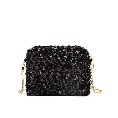 Visokokvalitetne ženske torbe Jesen, nova moda, jednostavni lanci, šljokice, torba za rame Advanced Sense, čvrsta svestrana ručna torbica