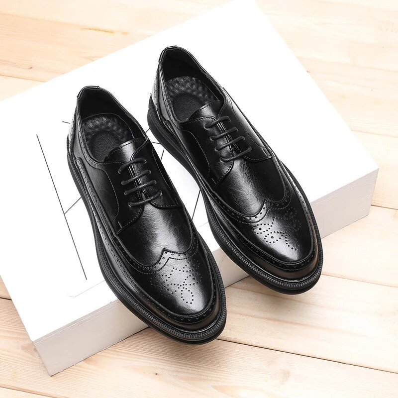 Παπούτσια Oxford για άντρες Μόδα Brogue Παπούτσια Ανδρικά δερμάτινα επίσημα παπούτσια φόρεμα Άνετα ανδρικά ανδρικά παπούτσια γραφείου ανδρικά παπούτσια για πάρτι