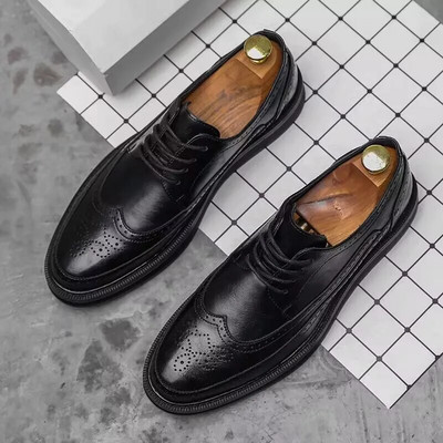 Nauji prabangūs mados vestuvių verslo batai vyriški Oksfordo suknelės batai krokodilo raštas vyriški oficialūs batai LH-67