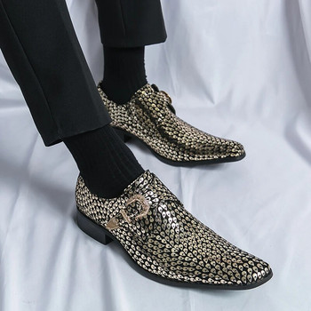 Модни обувки Chelsea за мъже, парти мокасини, официални социални обувки, мъжки сватбени обувки