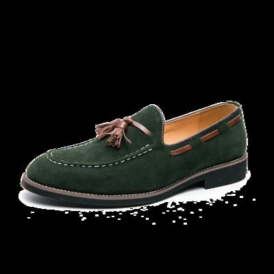 Svečane cipele Muške britanske brušene kože s šavovima s resicama Klasične modne poslovne natikače Vjenčane cipele Zapatos Hombre