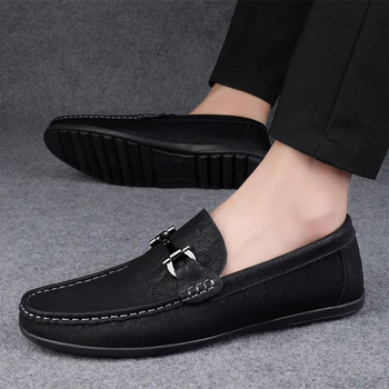 Σχεδιαστικά ανδρικά Loafers μεγάλου μεγέθους δερμάτινα casual παπούτσια Μοκασίνια μάρκας πολυτελείας Slip On Driving Παπούτσια μόδας Loafers ελαφριά