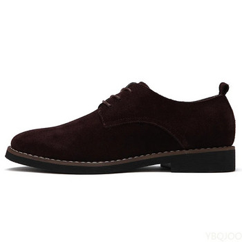 2023 Големи размери 38-48 Оксфорд мъжки обувки PU велурена кожа Пролет Есен Ежедневни мъжки кожени обувки Мъжки обувки