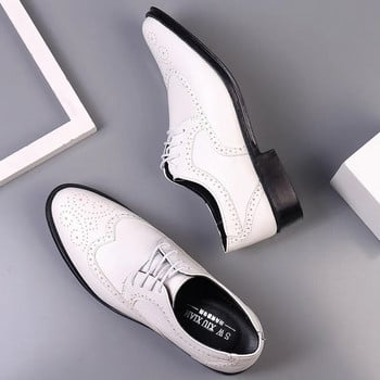 Ανδρικά παπούτσια Oxford Παπούτσια φόρεμα Brogue Κλασικά επαγγελματικά επίσημα παπούτσια Ανδρικά χειροποίητα