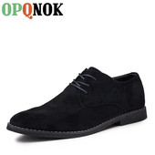OPQNOK Ολοκαίνουργιο συν μέγεθος 39-46 Oxford ανδρικά παπούτσια υψηλής ποιότητας Suede Άνοιξη φθινοπώρου casual ανδρικά δερμάτινα ανδρικά παπούτσια φόρεμα