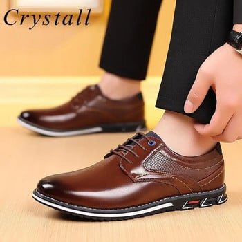 Ανδρικά casual επαγγελματικά παπούτσια Loafers Fashion Pu Leather Comfort Slip σε αναπνεύσιμο ανδρικό παπούτσι Point Toe Μεγάλο μέγεθος Zapatillas Hombre