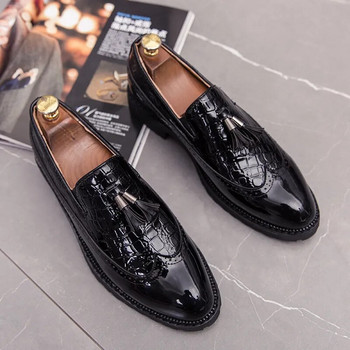 Μόδα Παπούτσια Γραφείου Ανδρικά Παπούτσια Casual Παπούτσια Αναπνεύσιμα Δερμάτινα Loafers Driving Moccasins Comfortable Slip on 2022 Three Color