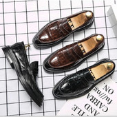 Poslovne svečane kožne cipele Muške modne ležerne cipele Klasične talijanske svečane oksfordske cipele za muškarce Elegantes Muške cipele