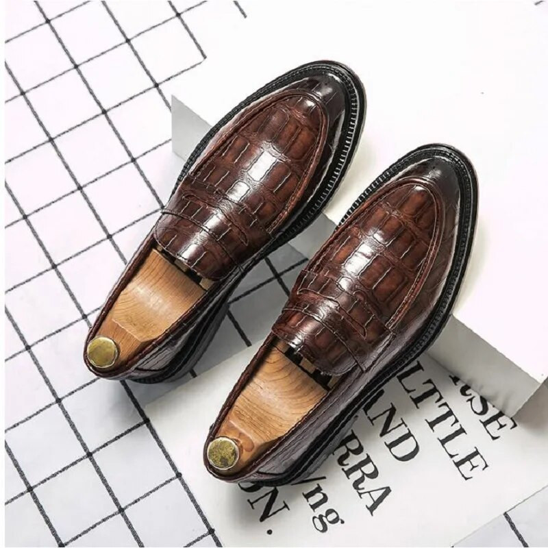 Poslovne svečane kožne cipele Muške modne ležerne cipele Klasične talijanske svečane oksfordske cipele za muškarce Elegantes Muške cipele