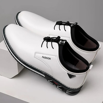 Νέα Business Casual παπούτσια για άντρες Lace Up Επίσημα παπούτσια για ανδρικά μαύρα δερμάτινα παπούτσια γραφείου φόρεμα για γαμήλια πάρτι Oxfords Plus Size