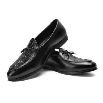 Кожени мъжки мокасини Модни мъжки обувки Ежедневни обувки Мъжки парти Сватбени обувки Голям размер 37-47 D2H59