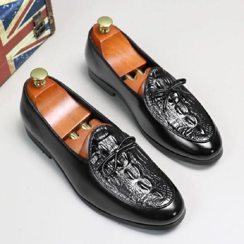 Odiniai vyriški batai madingi batai vyriški laisvalaikio avalynė Vyriški vakarėliams vestuvinė avalynė Didelis dydis 37-47 D2H59