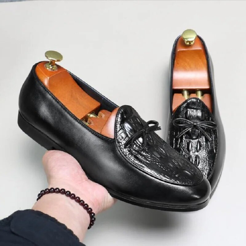 Odiniai vyriški batai madingi batai vyriški laisvalaikio avalynė Vyriški vakarėliams vestuvinė avalynė Didelis dydis 37-47 D2H59