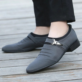 Нови модни обувки за мъже Универсални платнени обувки Мъжки големи размери, дишащи обувки Ежедневни бизнес обувки Zapatos Hombre