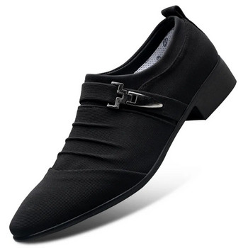 Нови модни обувки за мъже Универсални платнени обувки Мъжки големи размери, дишащи обувки Ежедневни бизнес обувки Zapatos Hombre