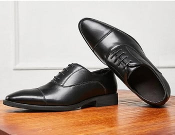 Ανδρικά παπούτσια γάμου Δερμάτινα επαγγελματικά casual παπούτσια Υψηλής ποιότητας ανδρικά παπούτσια γραφείου πολυτελείας Ανδρικά αναπνεύσιμα παπούτσια Oxford 10A3