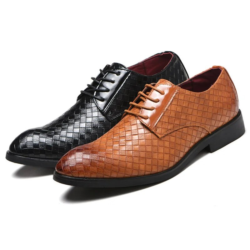 Odiniai batai 2022 m. madingi Nauji languoti batai vyrams Didelio dydžio suvarstomi žemakulniai odiniai suknelės batai lauko laisvalaikio avalynė