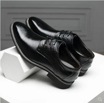 Zapatos Hombre Плюс размер 47 Мъжки кожени обувки Ежедневни обувки Висококачествени луксозни бизнес обувки Универсални сватбени обувки Мъжки