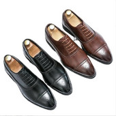 Oxfords vyriški batai raudona padu mada verslo atsitiktinis vakarėlis kasdienis retro stiliaus raižytas suvarstomas Brogue suknelės batai Da60