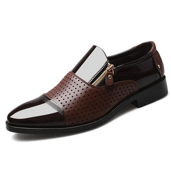 Ιταλικά Μαύρα Επίσημα Παπούτσια Ανδρικά Loafers Νυφικά Παπούτσια Λουστρίνι Oxford Παπούτσια για ανδρικά δερμάτινα παπούτσια Zapatos De Hombre