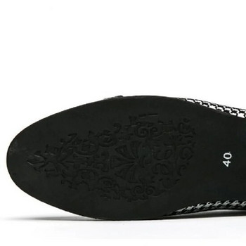 2023 Νέα χρυσά Loafers για ανδρικά τετράγωνα παπούτσια γάμου Slip-on Ανδρικά παπούτσια Chaussures Pour Hommes Ανδρικά παπούτσια D2B1