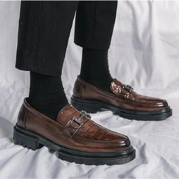 Ανδρικά παπούτσια Oxford Δερμάτινα παπούτσια καθημερινά Ανδρικά παπούτσια Άνετα επίσημα παπούτσια Business Office Formal Dresses 38-45 1AA56