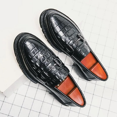 Vyriški Oksfordo batai Odiniai laisvalaikio batai Vyriški batai Patogūs oficialūs batai Verslo ofiso Proginės suknelės Batai 38-45 1AA56