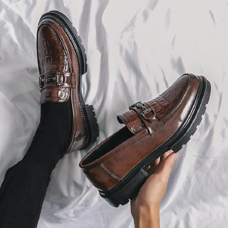 Vyriški Oksfordo batai Odiniai laisvalaikio batai Vyriški batai Patogūs oficialūs batai Verslo ofiso Proginės suknelės Batai 38-45 1AA56